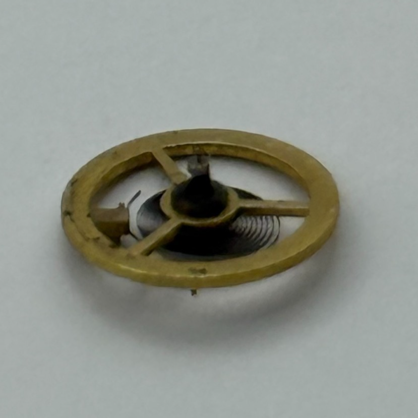 Kasper 200 Balance Wheel Complete And Spring 5¼’’’ Watch Movement Parts NOS