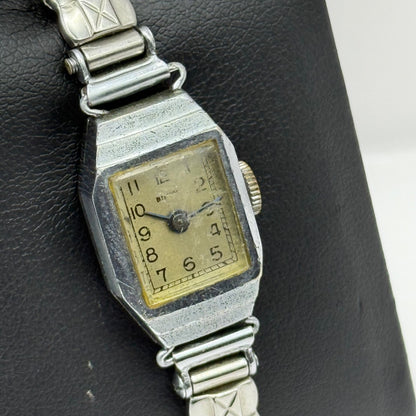 14mm Vintage Ladies Manual Wind Stainless Steel Sizor Band Watch PARTS / REPAIR