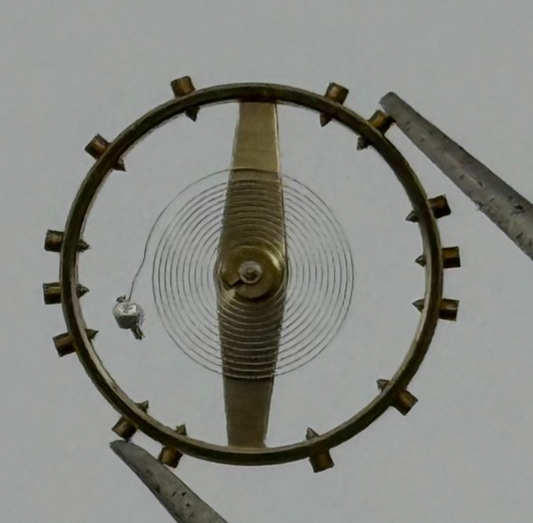 Felsa 4000 Balance Wheel Complete And Spring  965 M Watch Movement Parts NOS