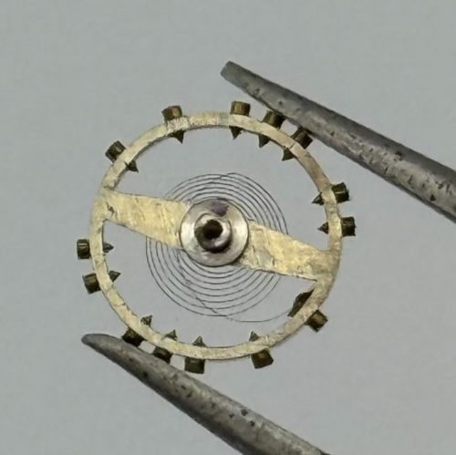 AM 115 Balance Wheel Complete And Spring 5 1/4’’’ Renata Watch Movement Parts