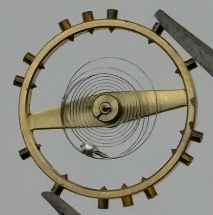 FHF 175 Balance Complete 10 1/2''' Renata Watch Movement Parts Vintage Damaged