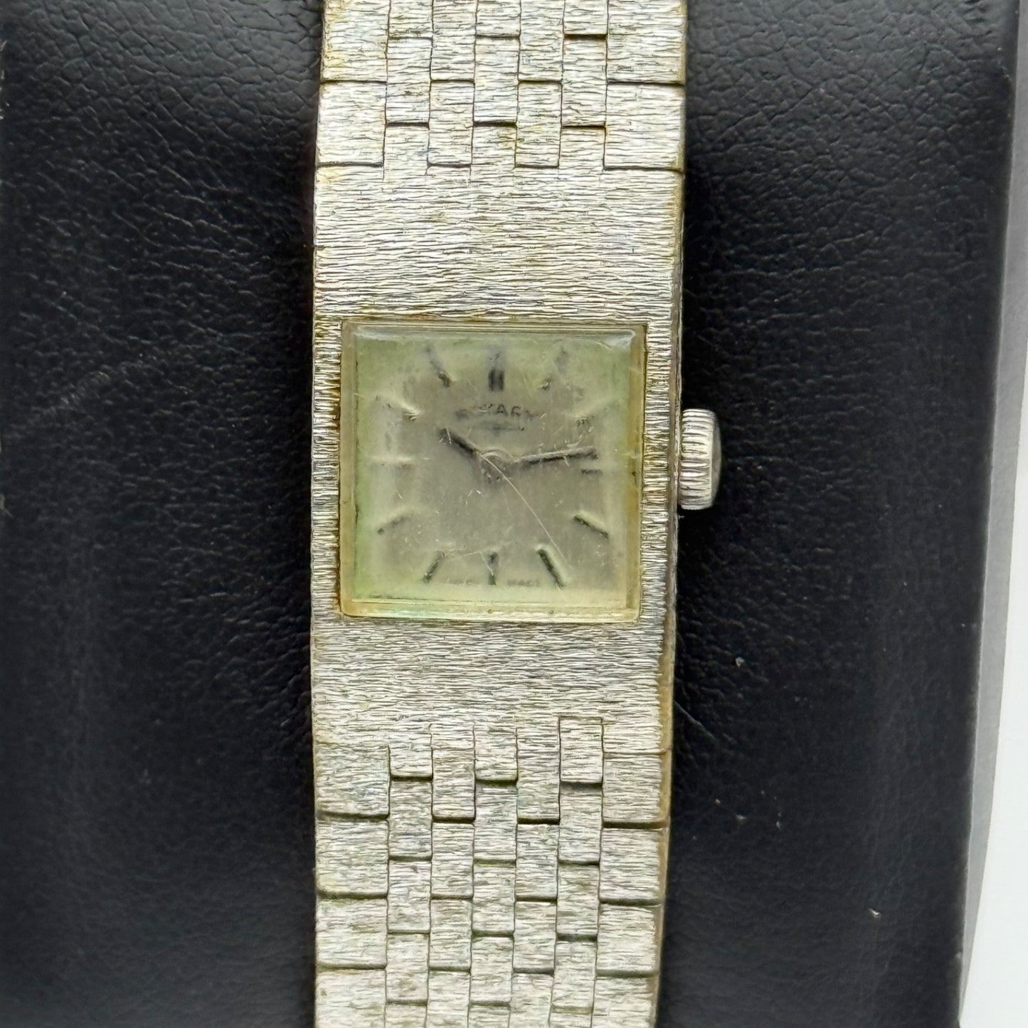 15mm Vintage Rotary Swiss Bark Affect Stainless Manual Wind Watch PARTS / REPAIR