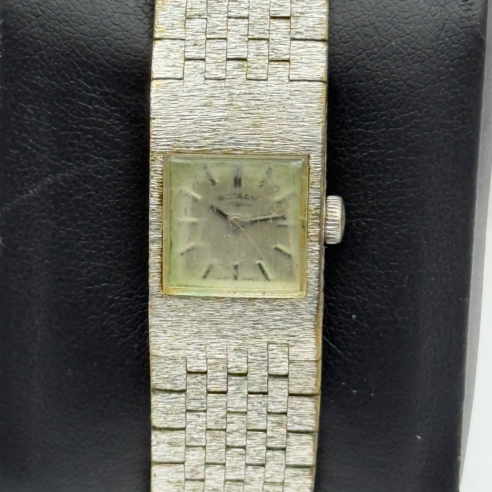 15mm Vintage Rotary Swiss Bark Affect Stainless Manual Wind Watch PARTS / REPAIR