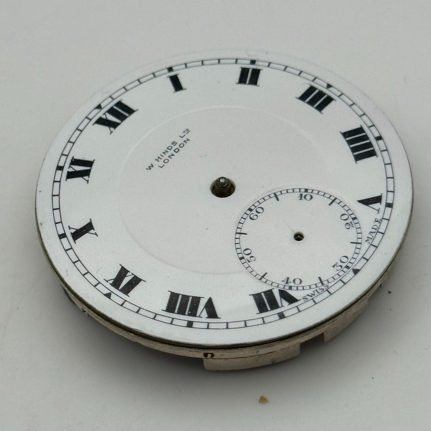 43mm High Grade Open Face W Hinds London LTD Pocket Watch Movement PARTS