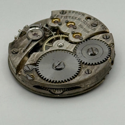 Possibly Movado Watch Movement Manual Wind Vintage Swiss Parts Repair 24.3mm