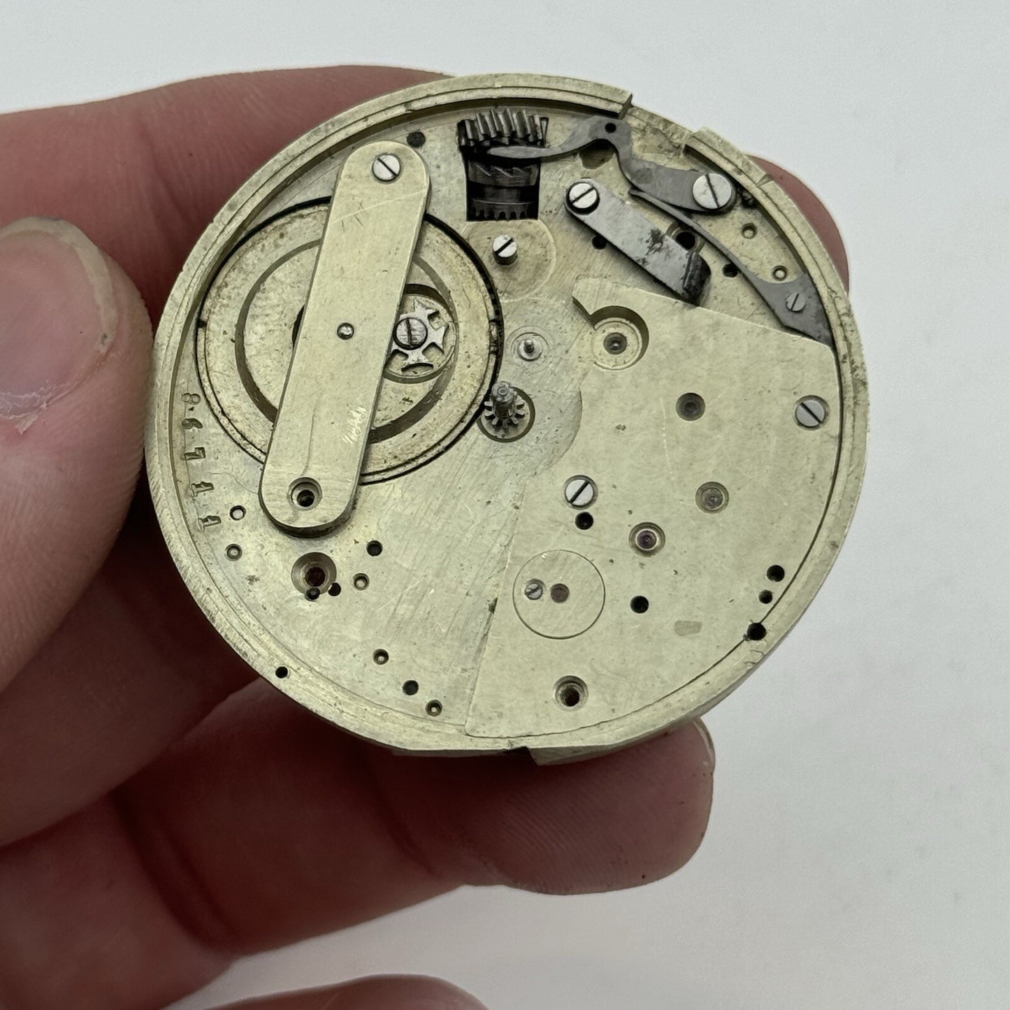 45.2mm High Grade Jules Jurgensen Style Pocket Watch Movement To Restore Parts
