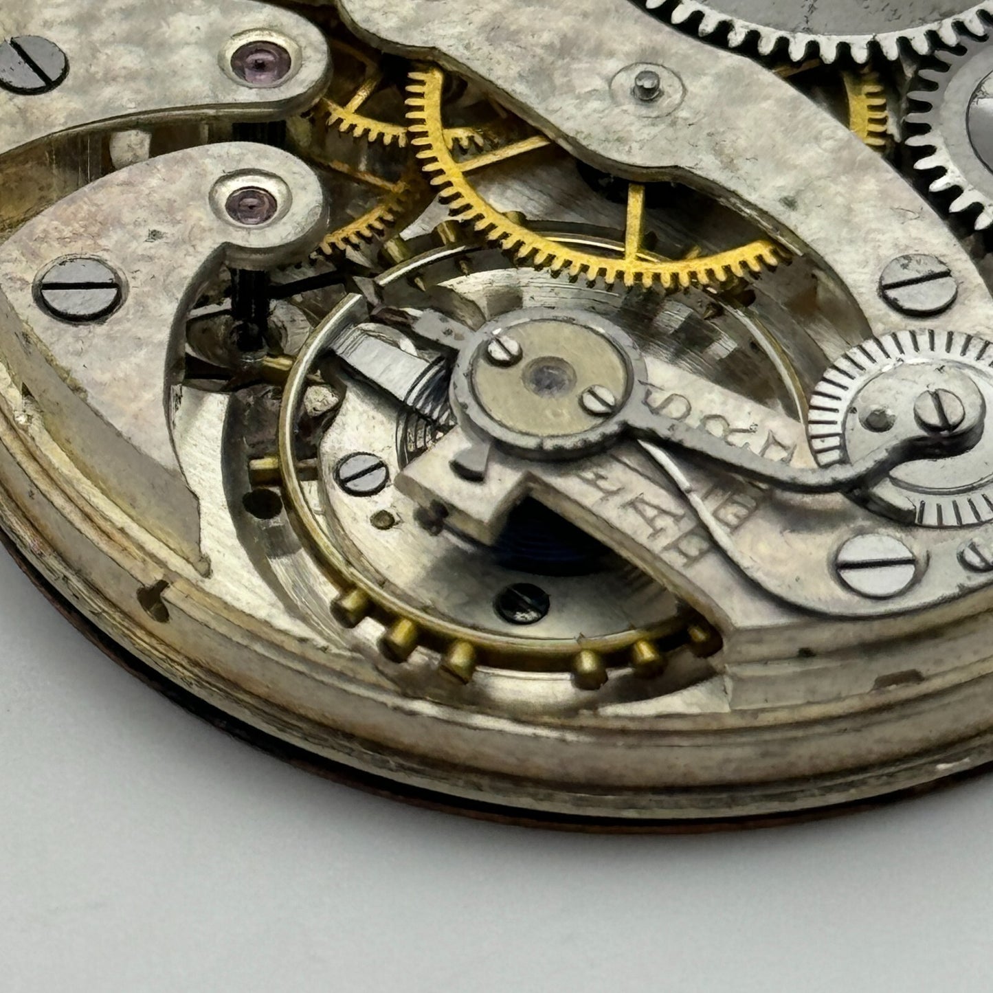 43mm High Grade Open Face W Hinds London LTD Pocket Watch Movement PARTS