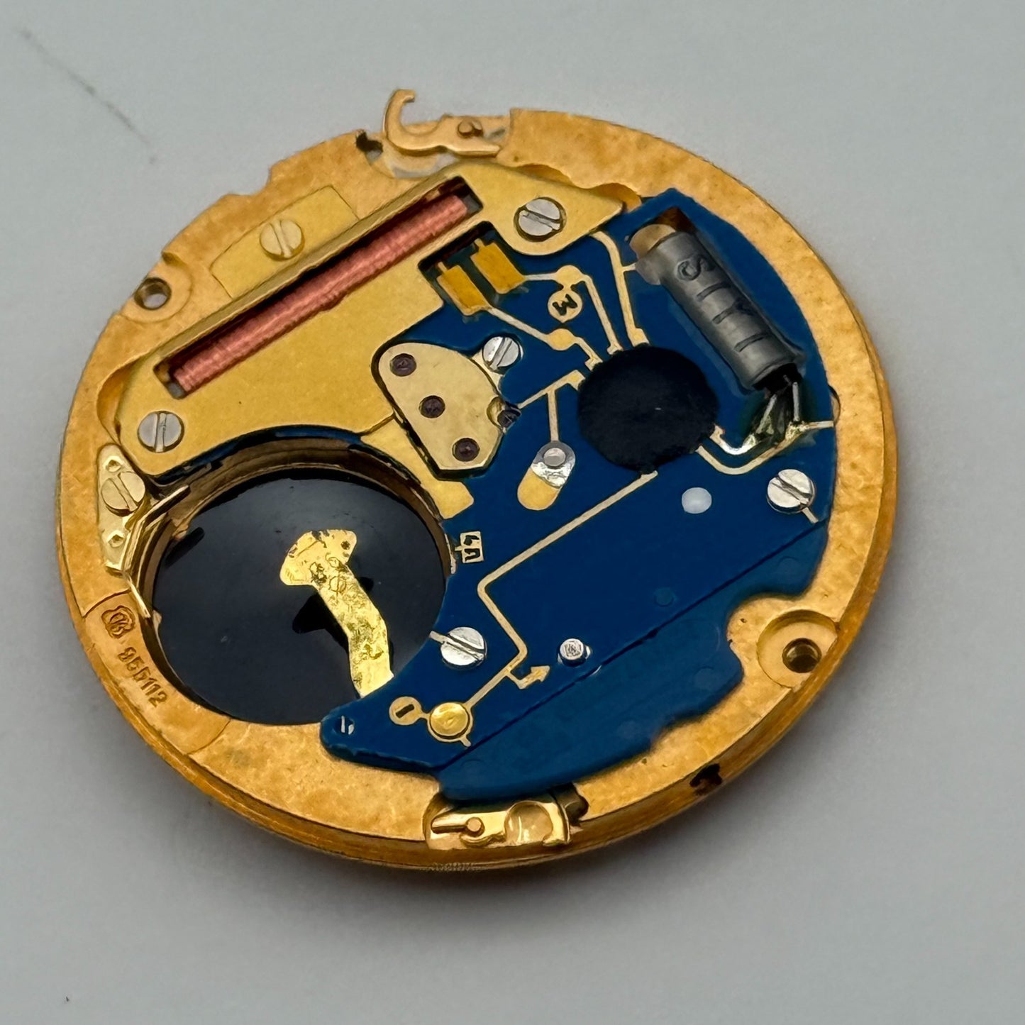 ETA 955.112 Quartz Watch Movement 7 Jewels Swiss Vintage Parts Repair 26.1mm