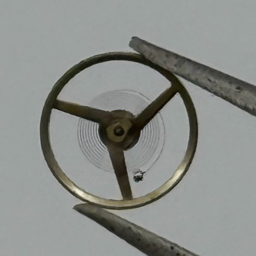 FHF 59-21 Balance Wheel Complete And Spring  1353 Watch Movement Parts NOS