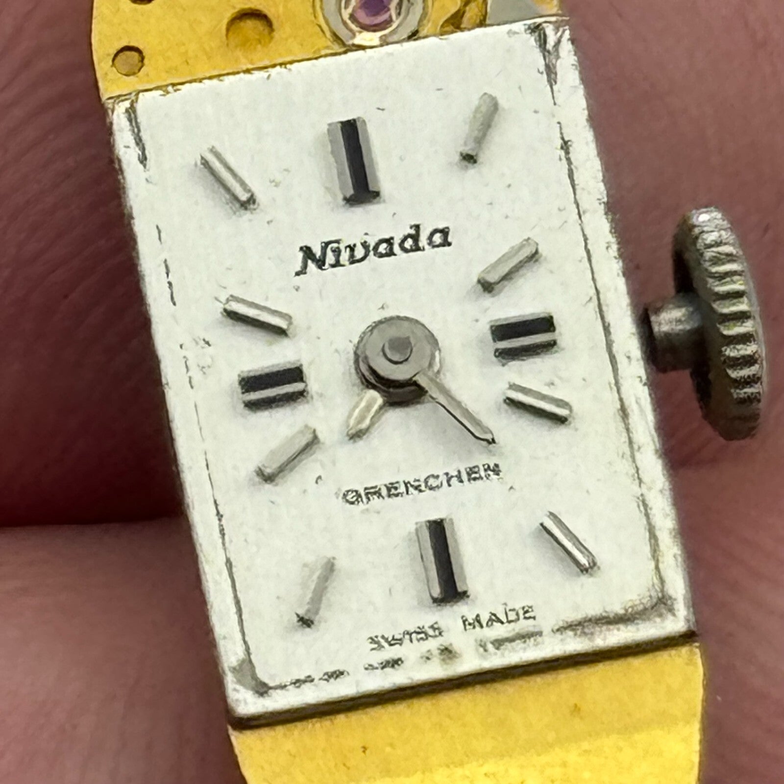 9mm Running Nivada FHF 59-21 Manual Wind 17 Jewels Swiss Watch Movement PARTS