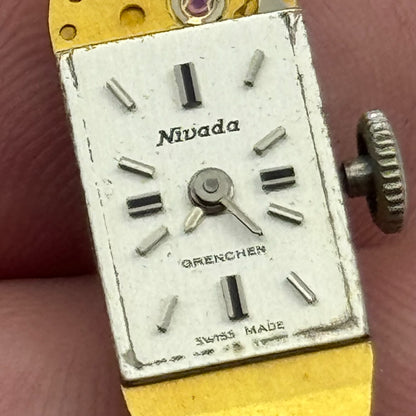 9mm Running Nivada FHF 59-21 Manual Wind 17 Jewels Swiss Watch Movement PARTS