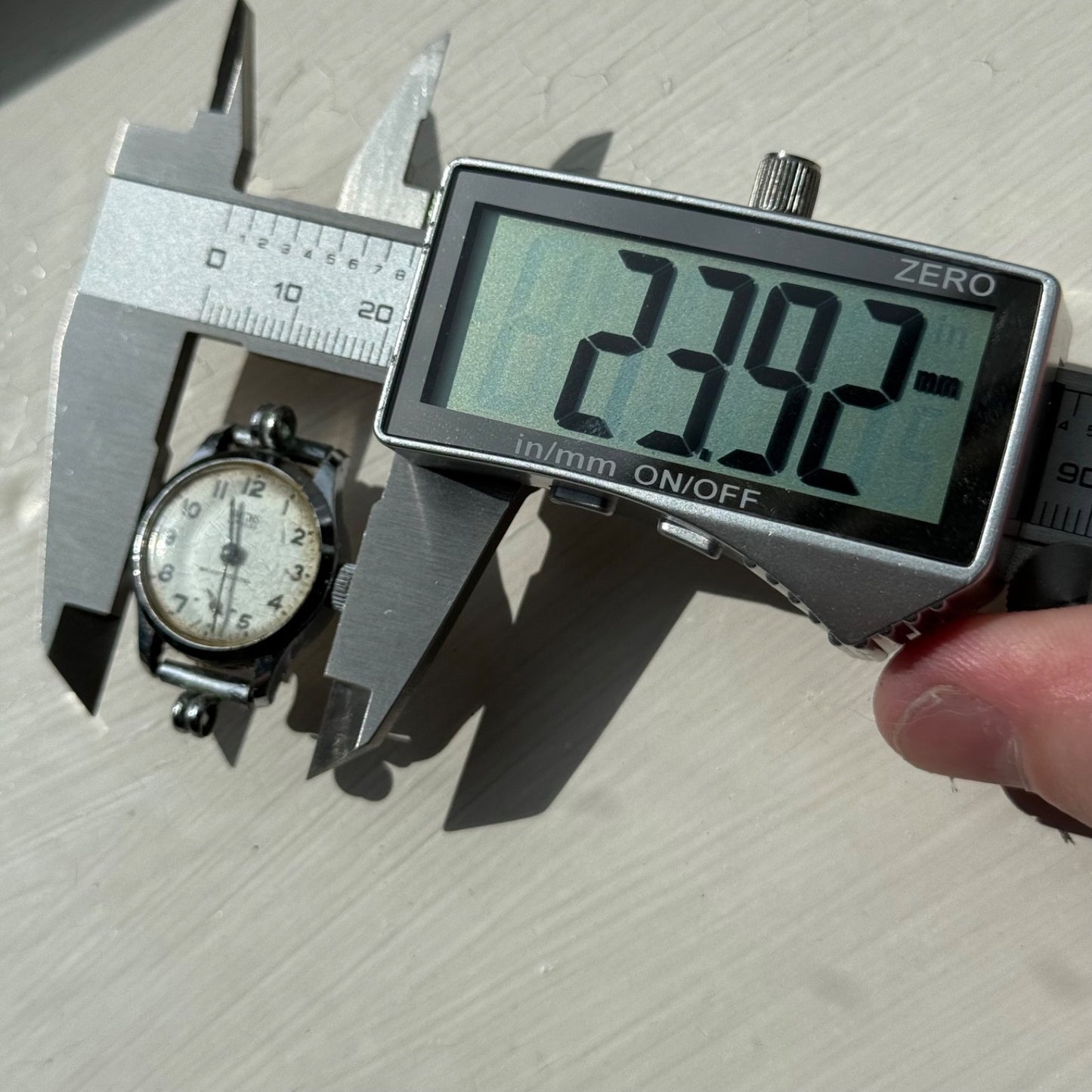 Vintage 21mm Smiths Cal 201 Jewelled Sub Second Manual Wind Watch PARTS / REPAIR