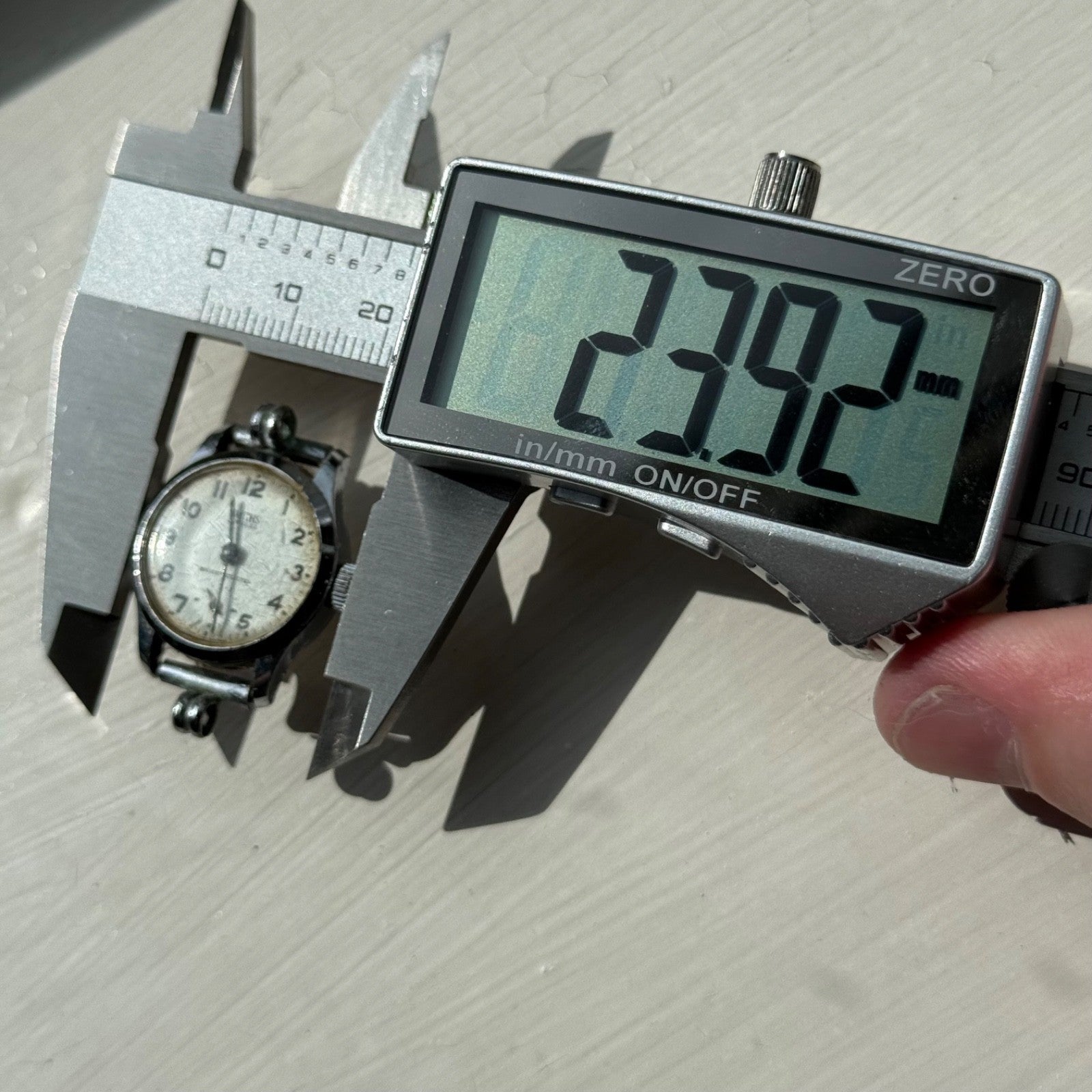 Vintage 21mm Smiths Cal 201 Jewelled Sub Second Manual Wind Watch PARTS / REPAIR