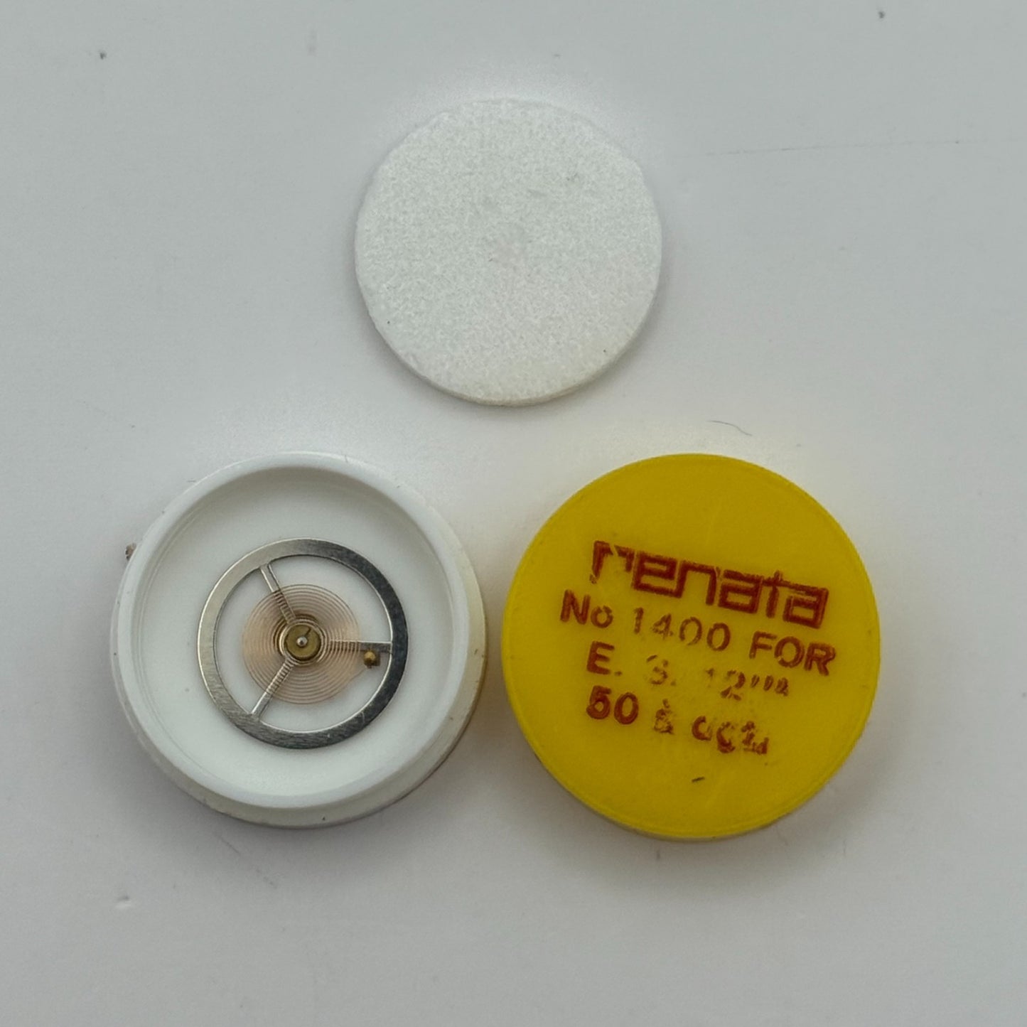 ES 50 Balance Complete a dgt 12’’’ Renata 1400 Watch Movement Parts Vintage