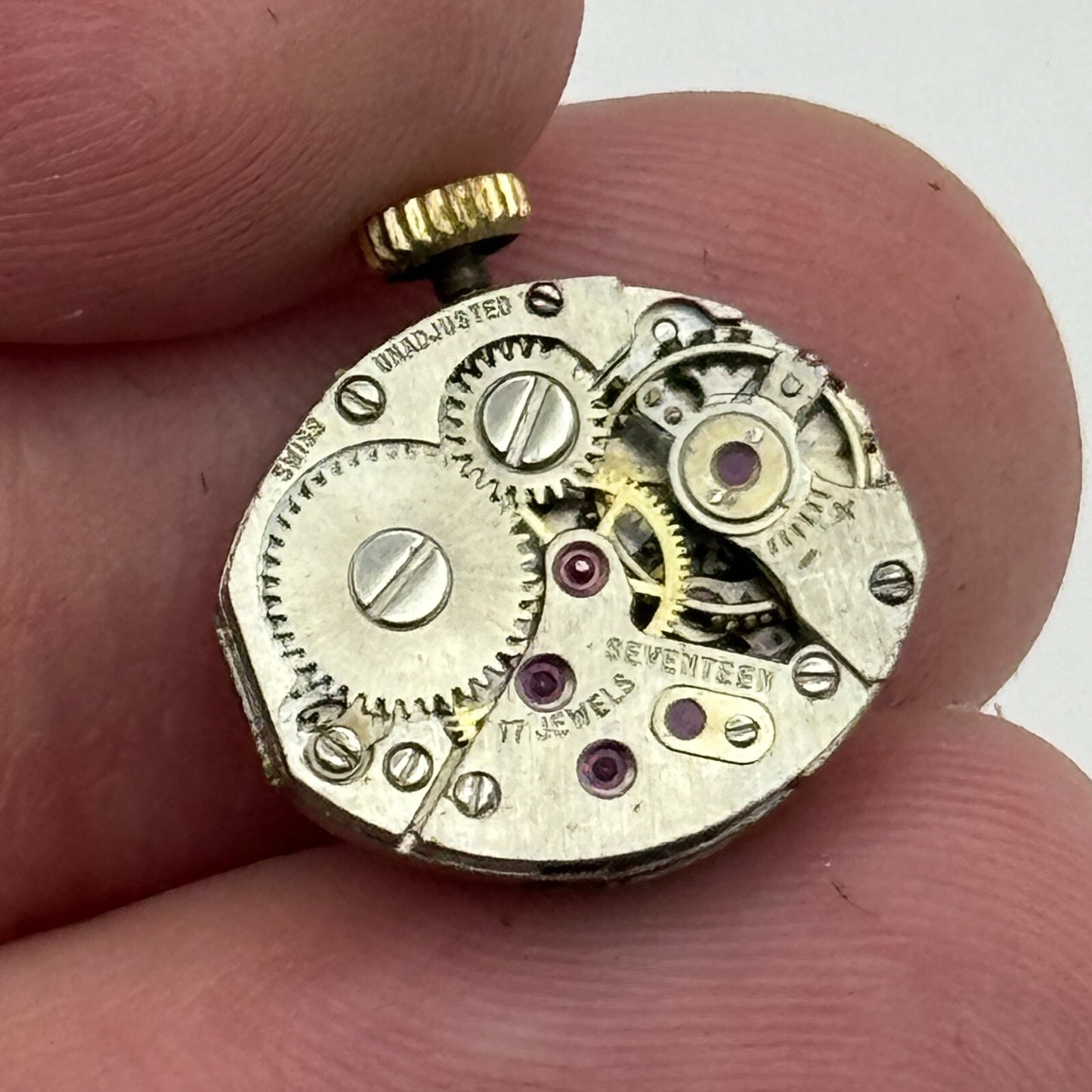 12.9mm Ladies Mudu AS 1012 A Schild Manual Wind Swiss Watch Movement PARTS SPARE