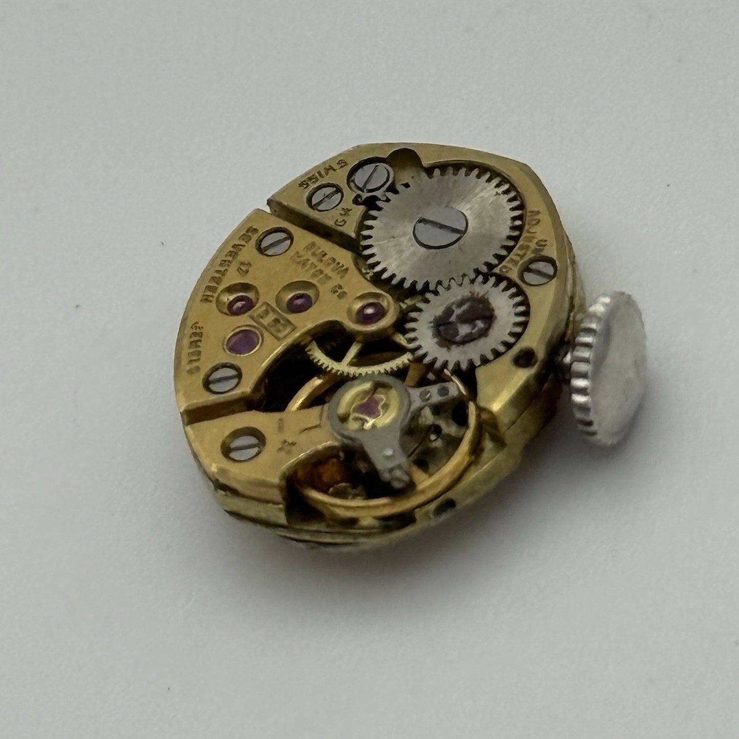 13.2mm Vintage Ladies Bulova 5BD Manual Wind Swiss Watch Movement PARTS REPAIR