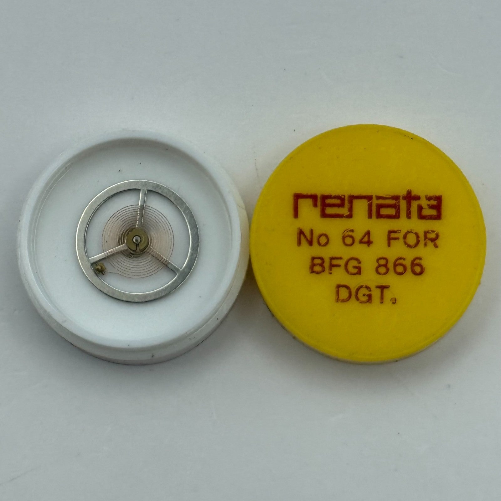 BFG 866 Balance Wheel Complete And Spring  DGT 64 Watch Movement Parts NOS 