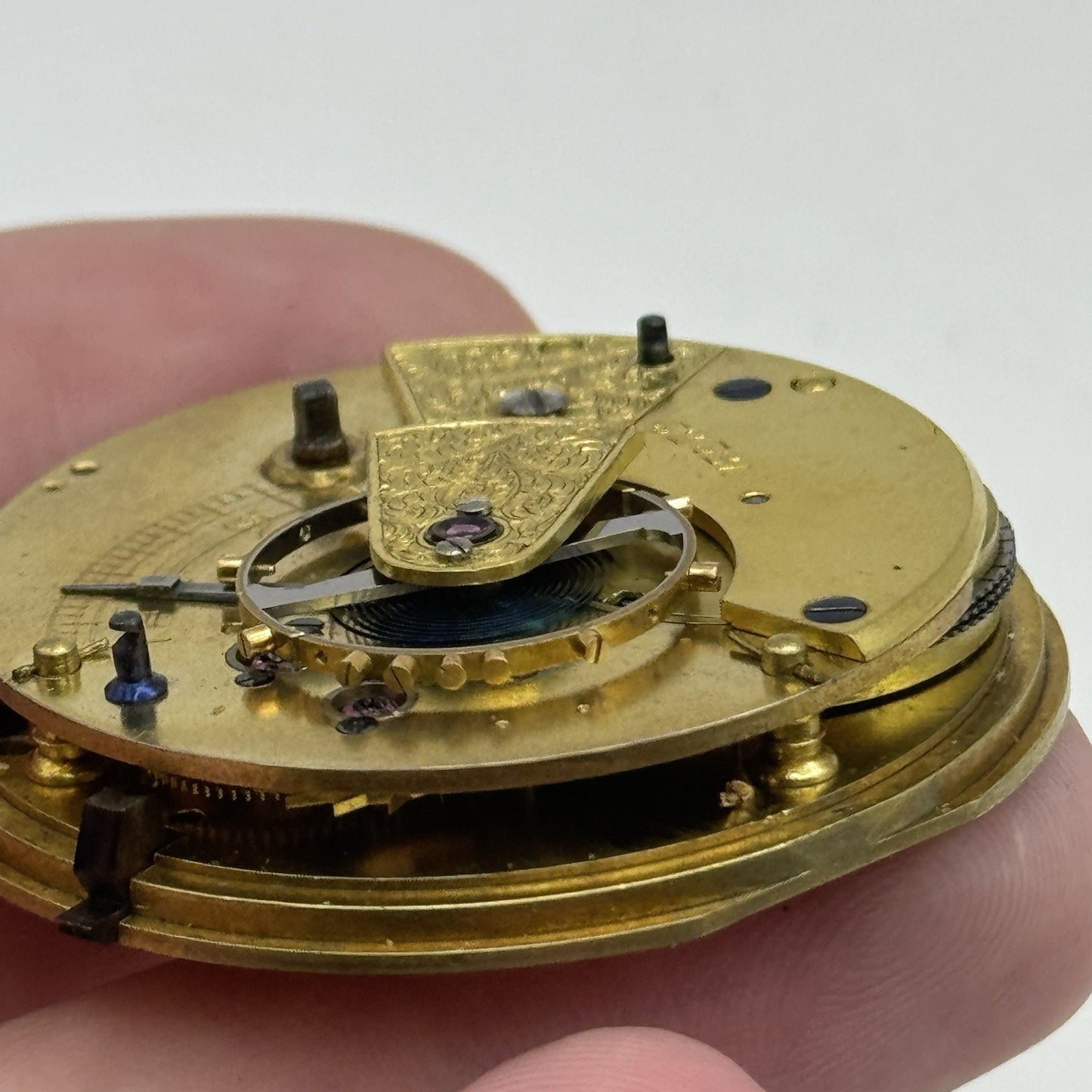 39mm Running Antique High Quality English Fusee Pocket Watch Movement -  RESTORE