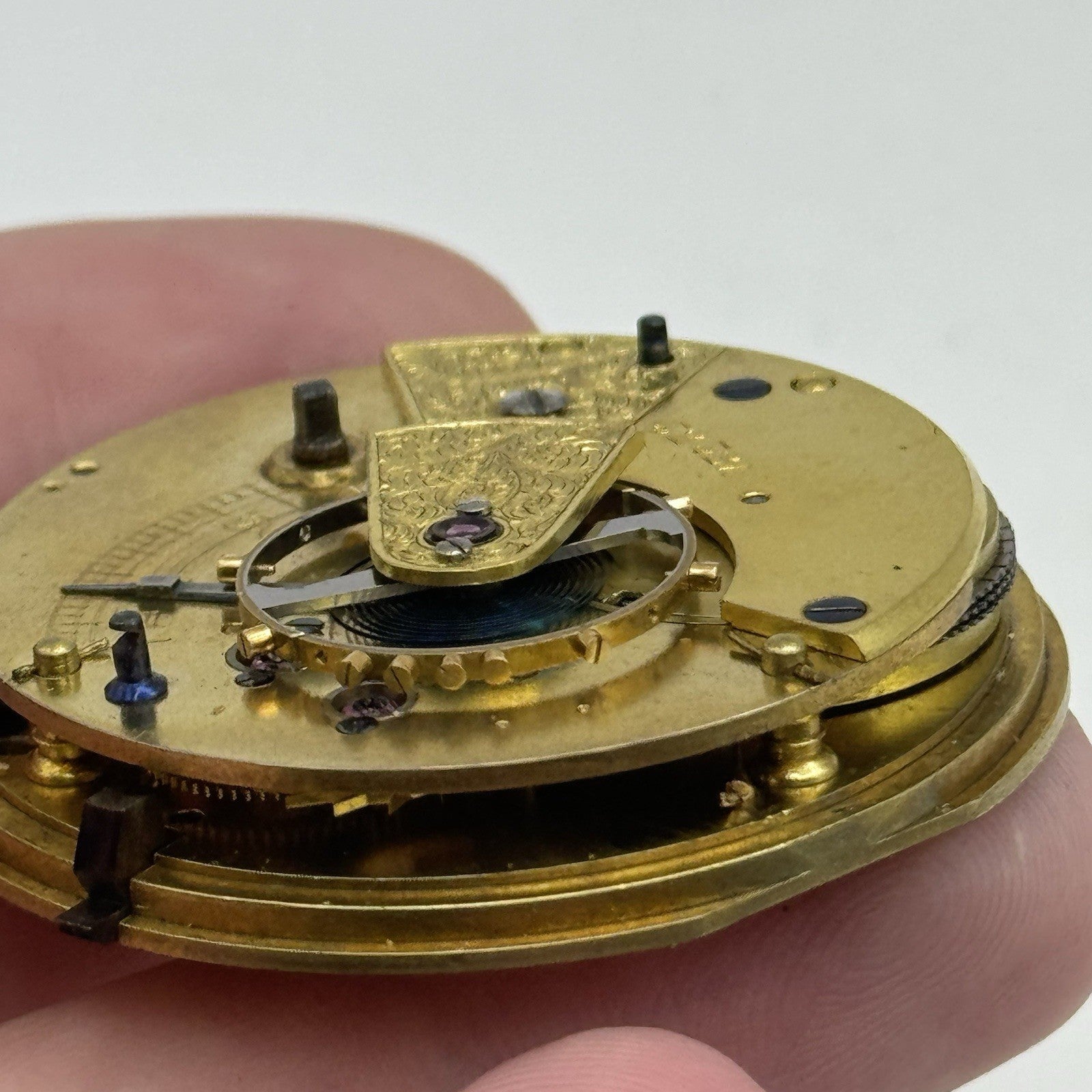 39mm Running Antique High Quality English Fusee Pocket Watch Movement -  RESTORE