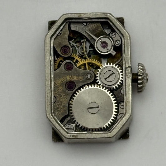 13.1mm Vintage Gruen Guild 15 Jewels Manual Wind Watch Movement PARTS REPAIR