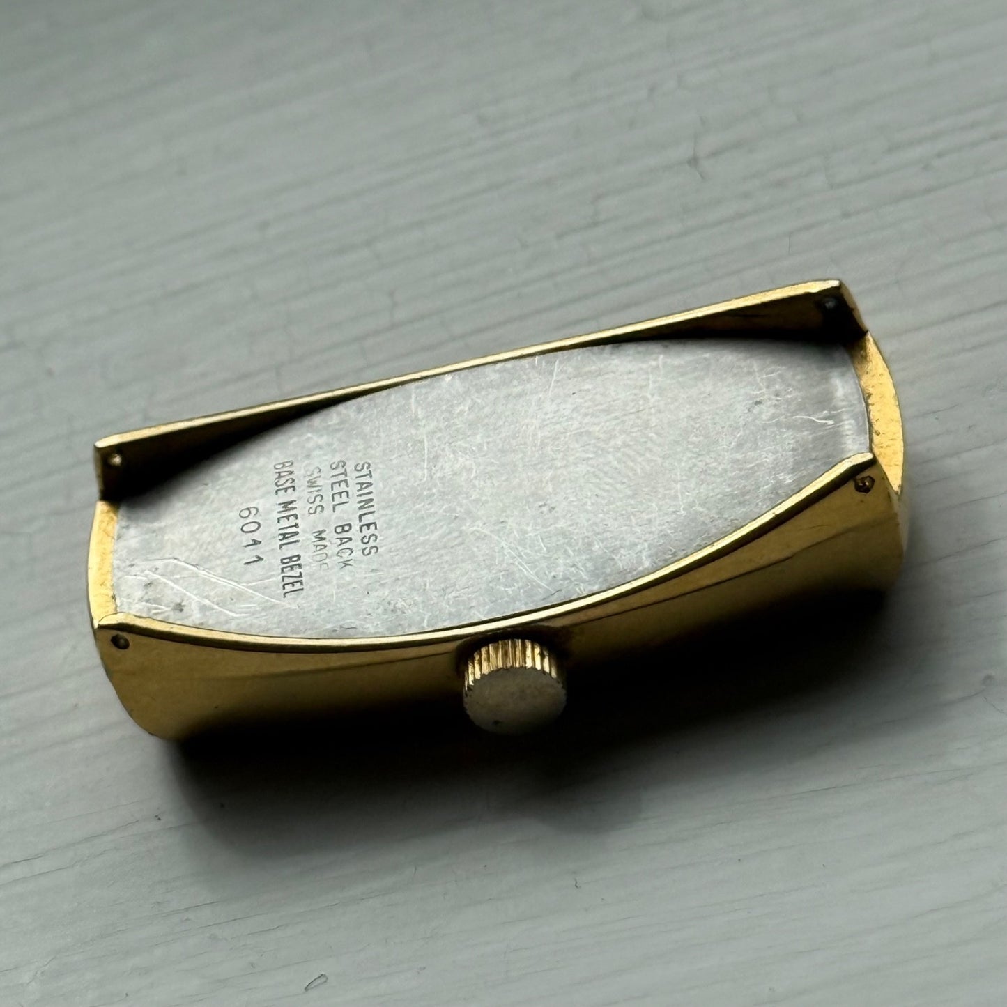 20mm Vintage Astral Rectangle Ronda RL 5101 Manual Wind Watch PARTS / REPAIR