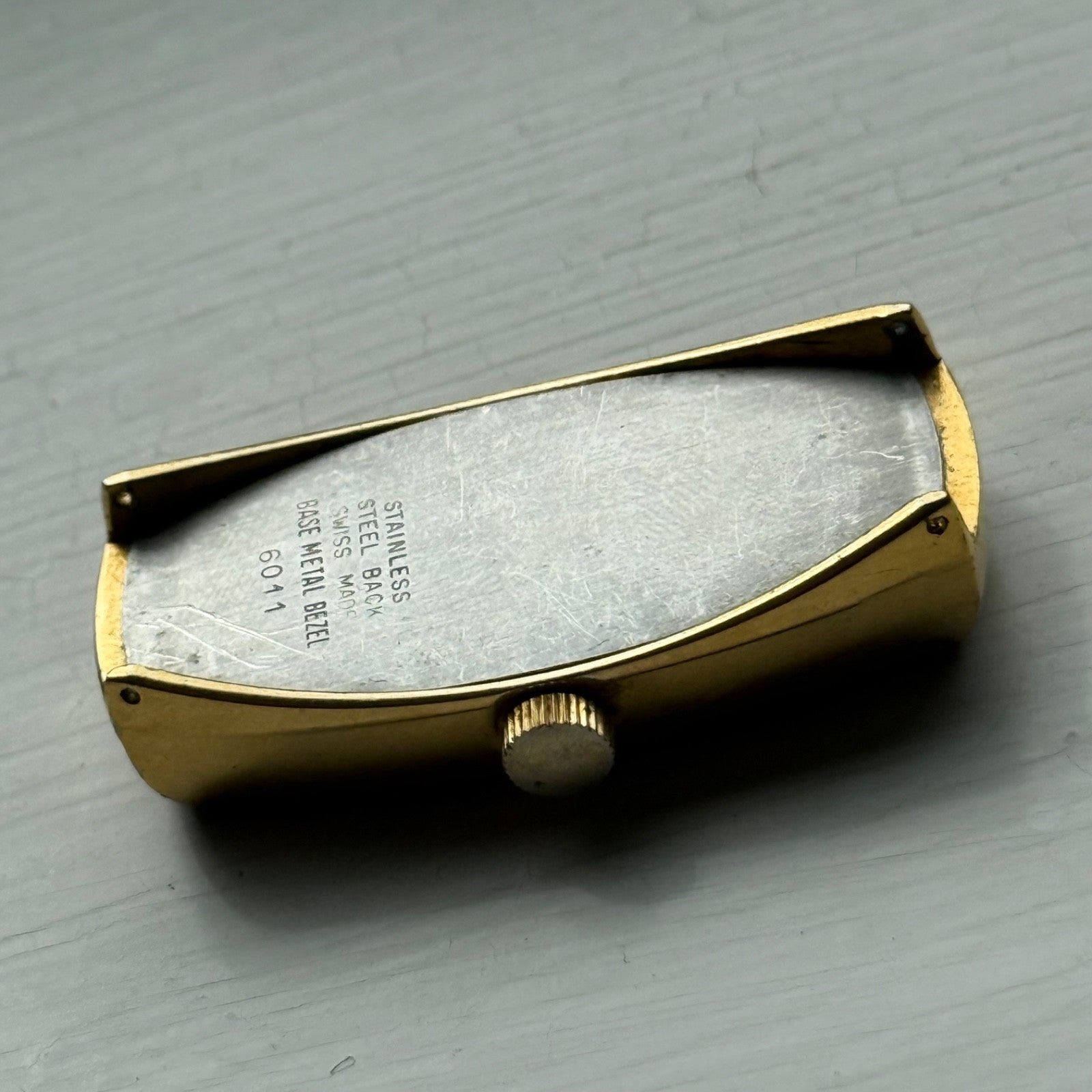 20mm Vintage Astral Rectangle Ronda RL 5101 Manual Wind Watch PARTS / REPAIR