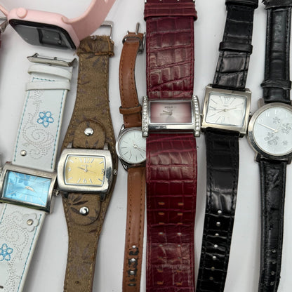 Bundle Of 15 Quartz Watches Job Lot Modern / Vintage Untested Parts / Repair