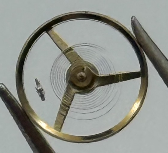 AS 1977-2 Balance Wheel Complete And Spring  1831 M Watch Movement Parts NOS