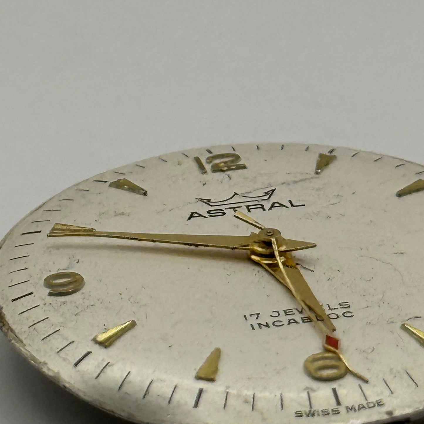 FHF ST 96 Watch Movement Astral Manual Wind Vintage Swiss Parts Repair 25.6mm