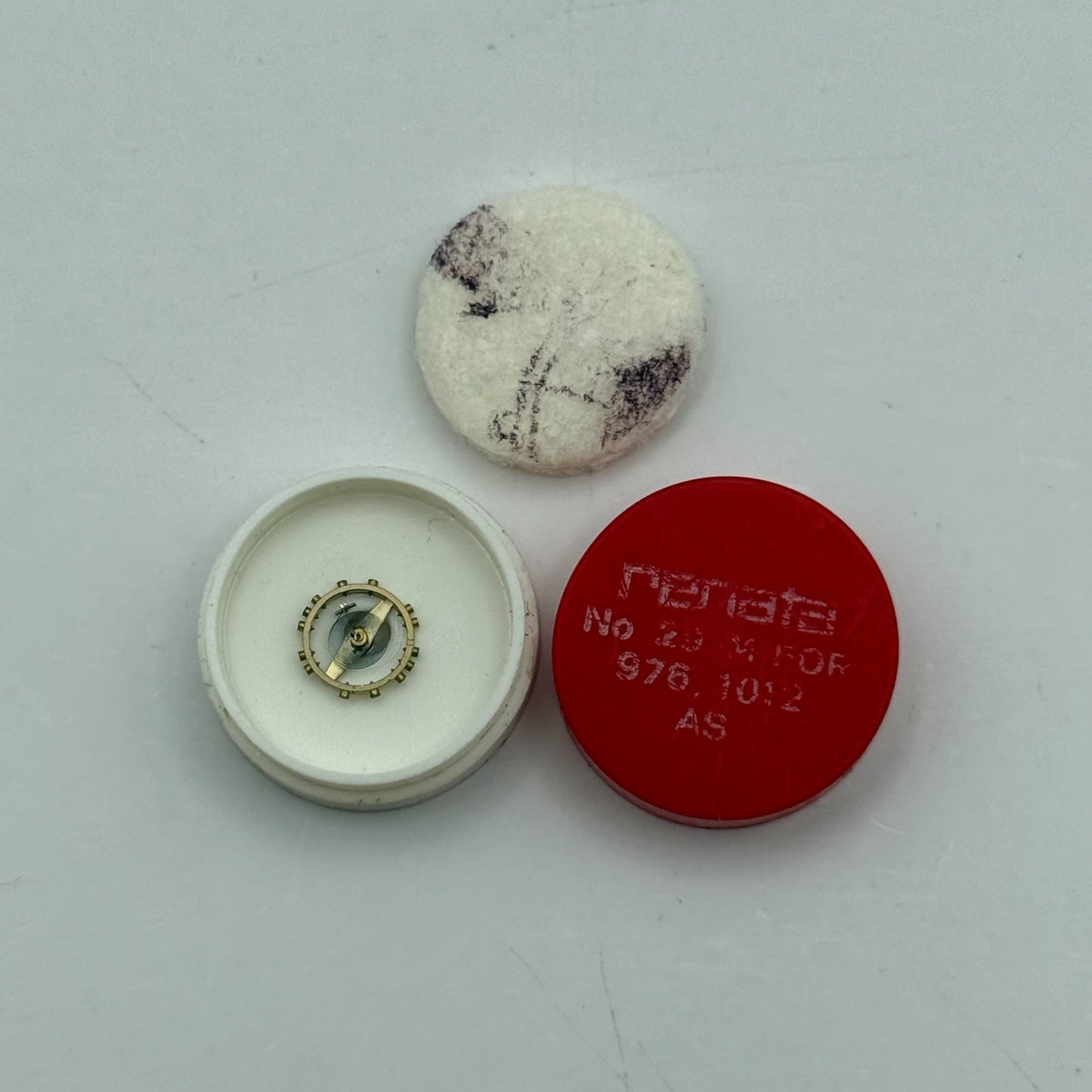 AS 976 1012 Balance Wheel Complete And Spring  29 M Watch Movement Parts NOS