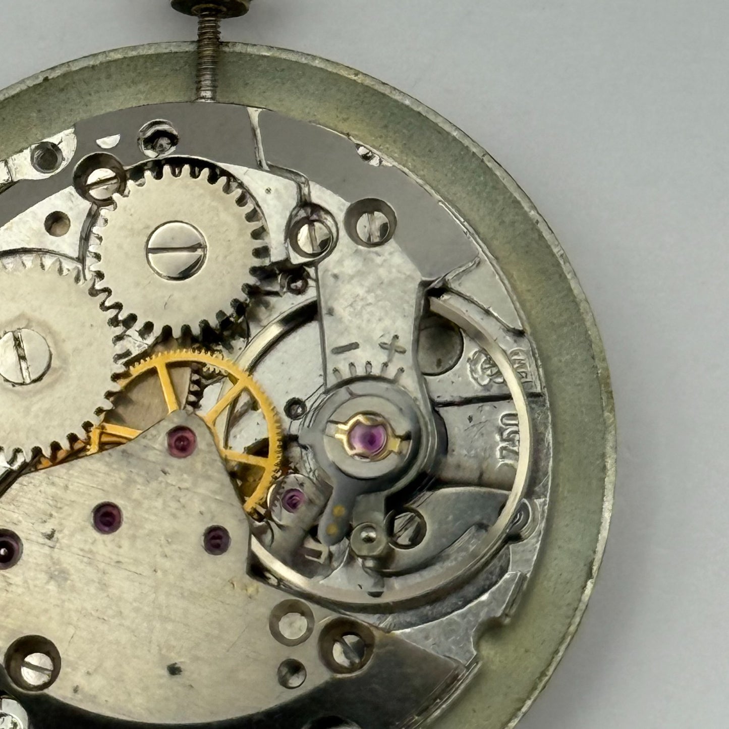 ETA 2750 Mystery Dial Watch Movement Running Manual Wind Vintage Parts 25.9mm