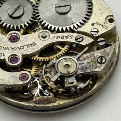 23.7mm Rare Vintage Bulova 23 Manual Wind Swiss Watch Movement PARTS REPAIR