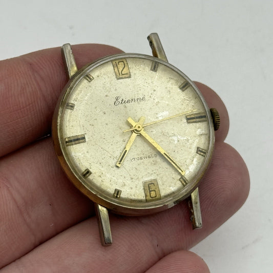 34mm Men’s Manual Wind Etienne RE Cal 1513 Date Dial  Watch - RESTORATION