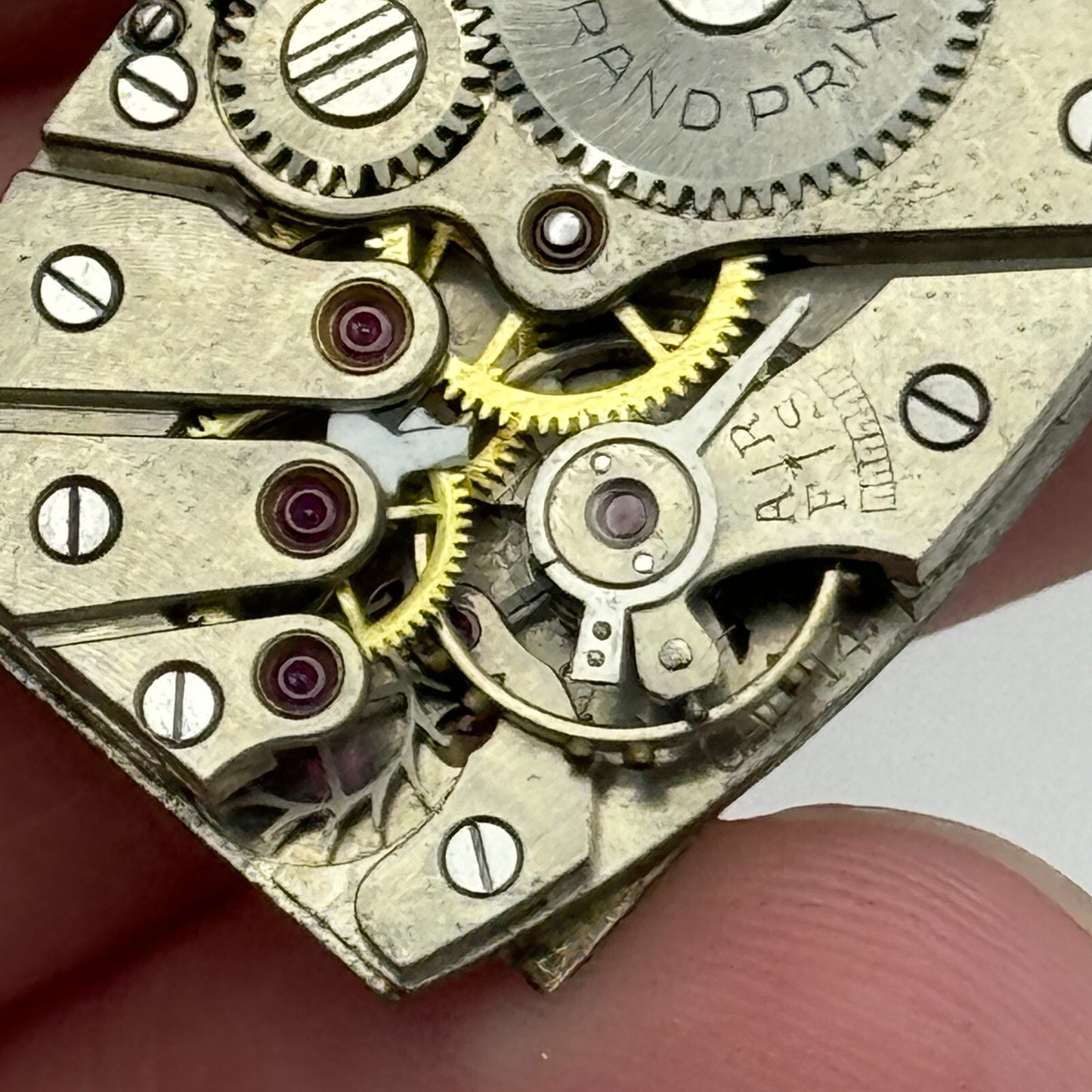 20mm Buren Grand Prix Cal 14 Tank Tonneau Manual Wind Swiss Watch Movement PARTS