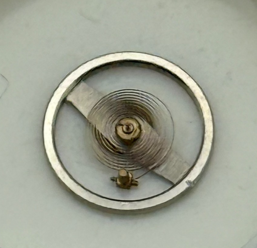 Brac 2051 Balance Wheel Complete And Spring  5¼’’’ 69 M Watch Movement Parts NOS