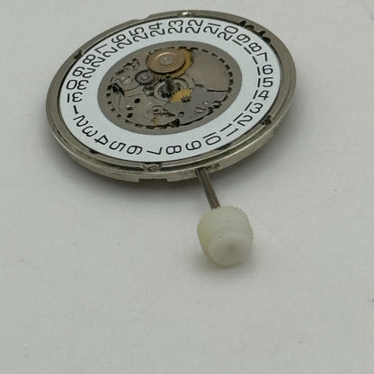 23.8mm ETA 555.411 Swiss 5 Jewels Quartz Partial Watch Movement Vintage PARTS L