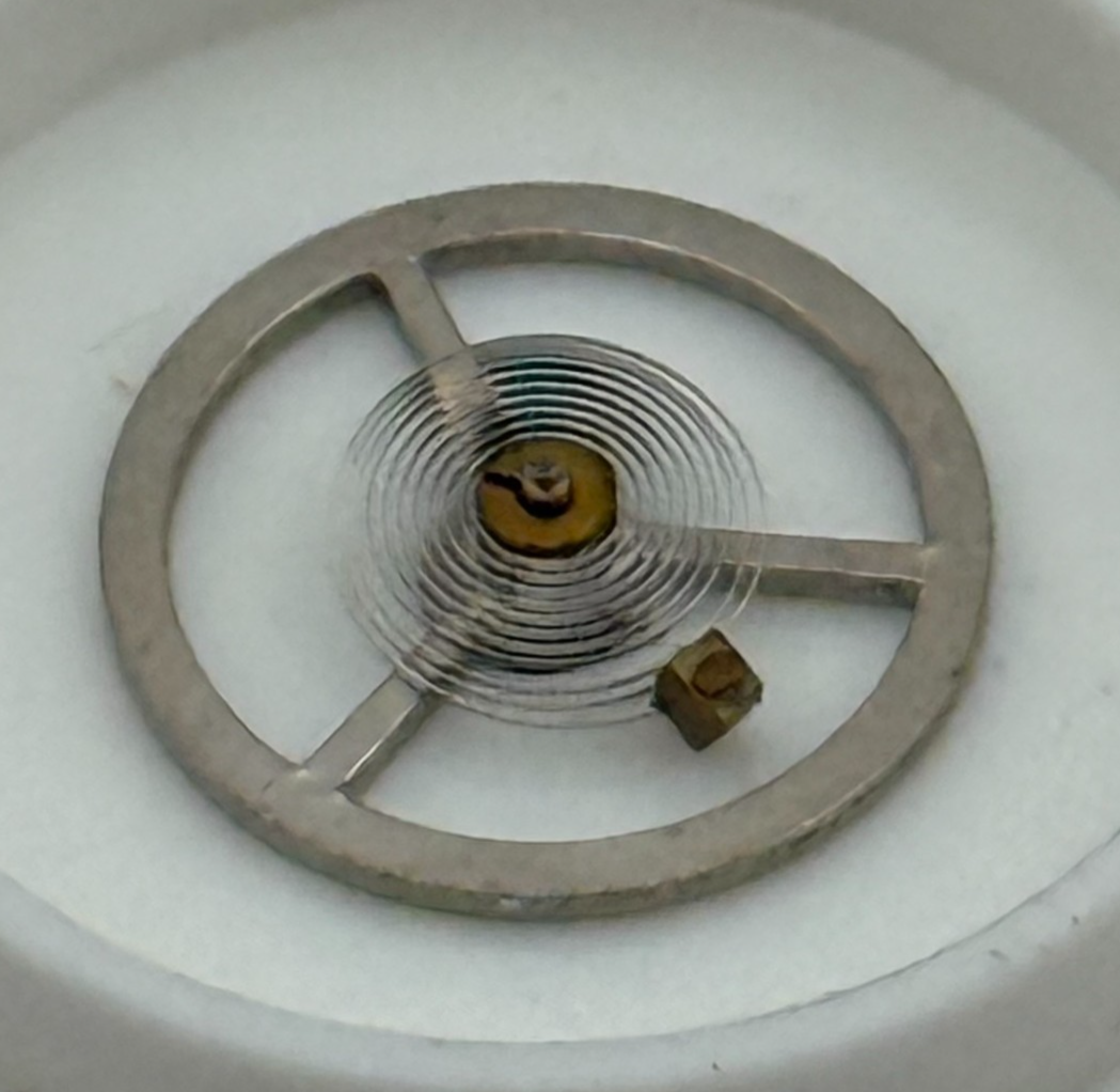 Brac 300 301 Balance Wheel Complete And Spring 1604 Watch Movement Parts NOS