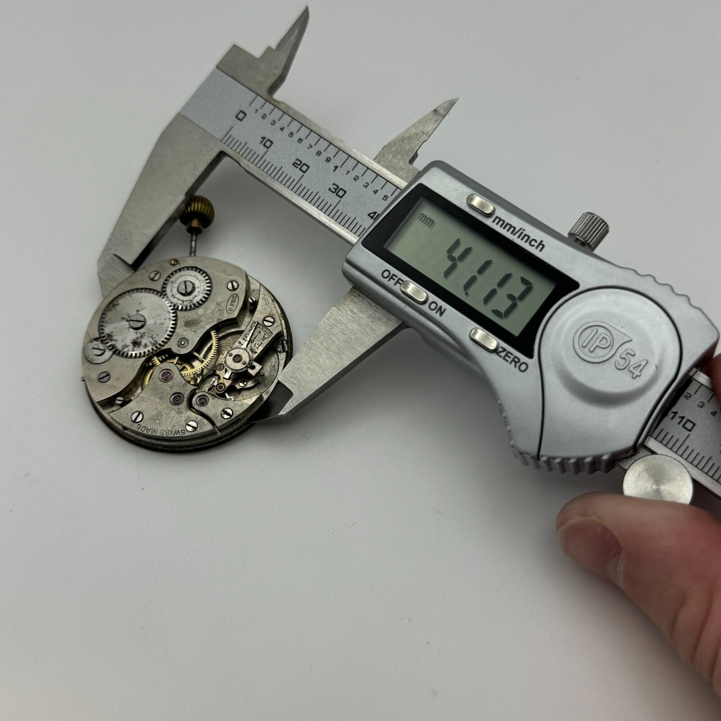 42.9mm Open Face E Grimes & Co Dimier Freres & Cie DF&C Pocket Watch Movement