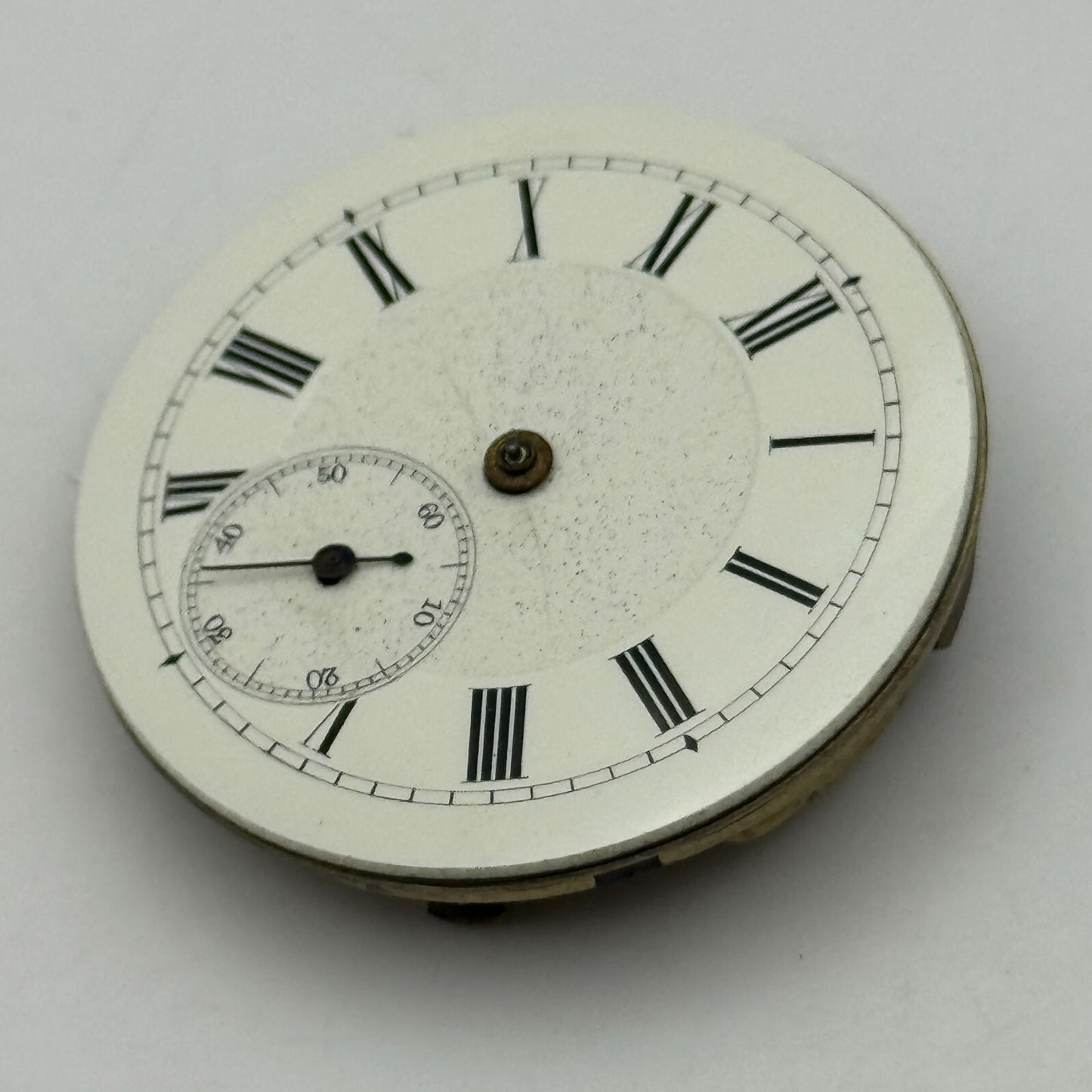 36.2mm Antique Key Wound Partial Pocket Watch Movement PARTS REPAIR SPARES
