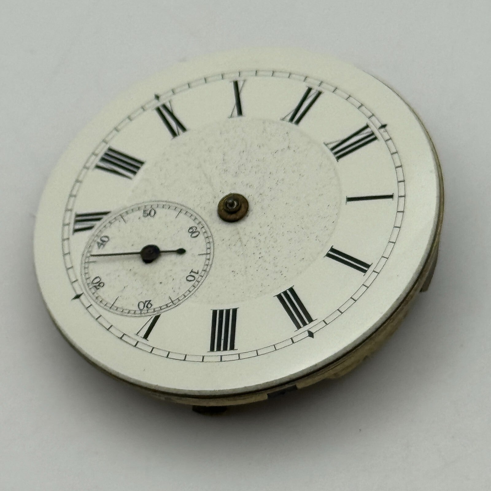36.2mm Antique Key Wound Partial Pocket Watch Movement PARTS REPAIR SPARES