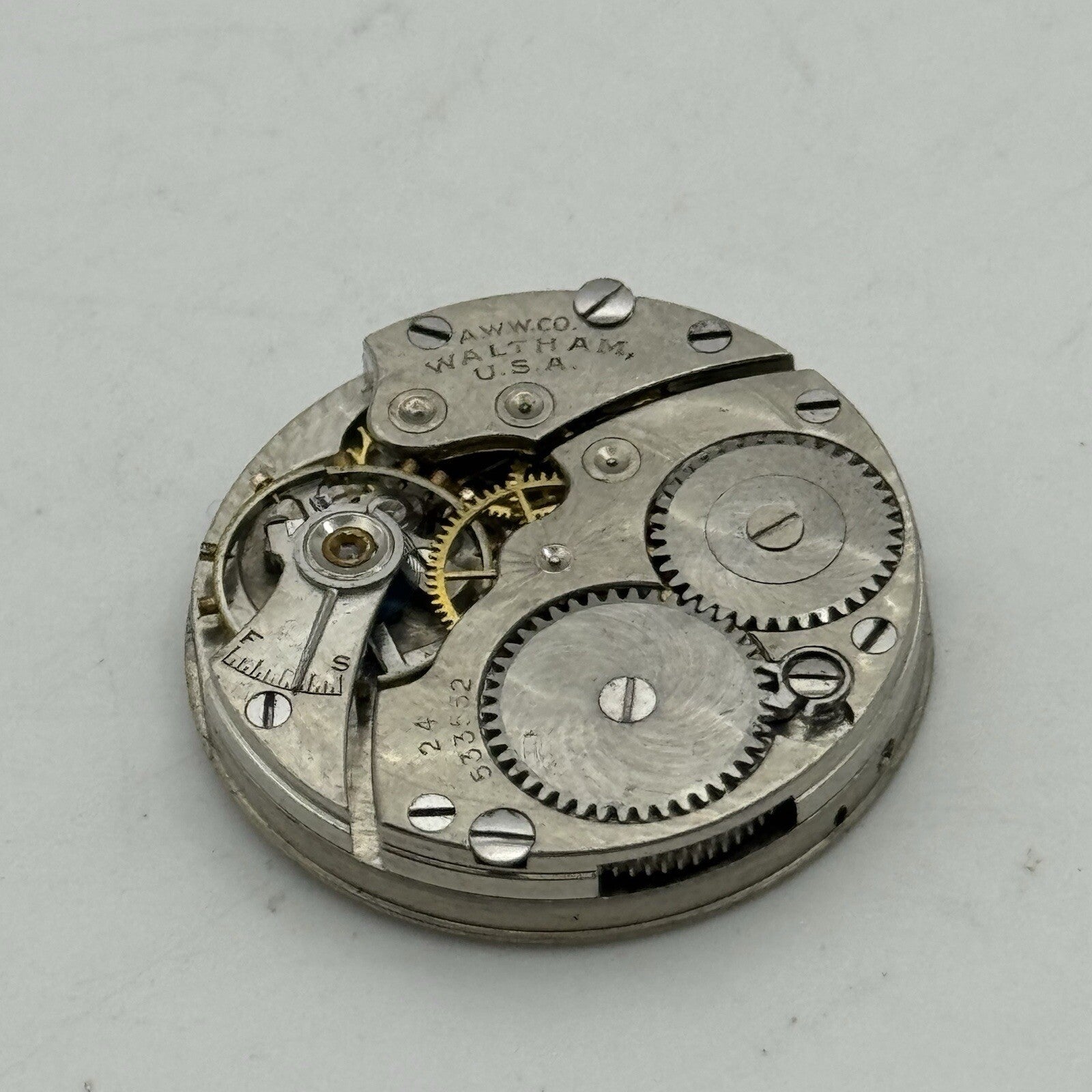 25.3mm Waltham USA Grade 561 Model 1898 Manual Wind Watch Movements PARTS REPAIR