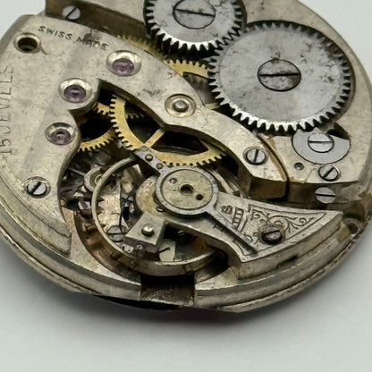 15 Jewels Trench Swiss Watch Movement Marvin 362 ? Vintage Parts Repair 29.8mm