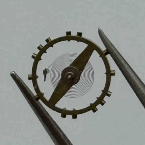 AV 41 Balance Wheel Complete And Spring 5 1/4’’’ Renata Watch Movement Parts NOS