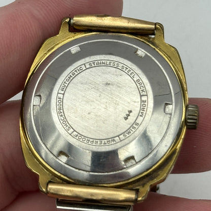 33mm Men’s Vintage Accurist Shockmaster Automatic ETA 2472 Date Dial Watch PARTS