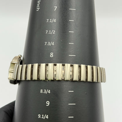 Genious Ladies Quartz Watch Silver Tone Expandable Band Japan Steel Working 24mm