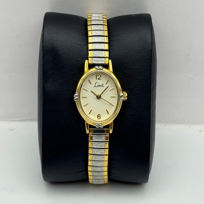 20mm Working Ladies Limit Special Mum Two Tone Quartz Watch Expandable Strap