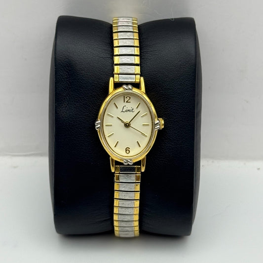 20mm Working Ladies Limit Special Mum Two Tone Quartz Watch Expandable Strap