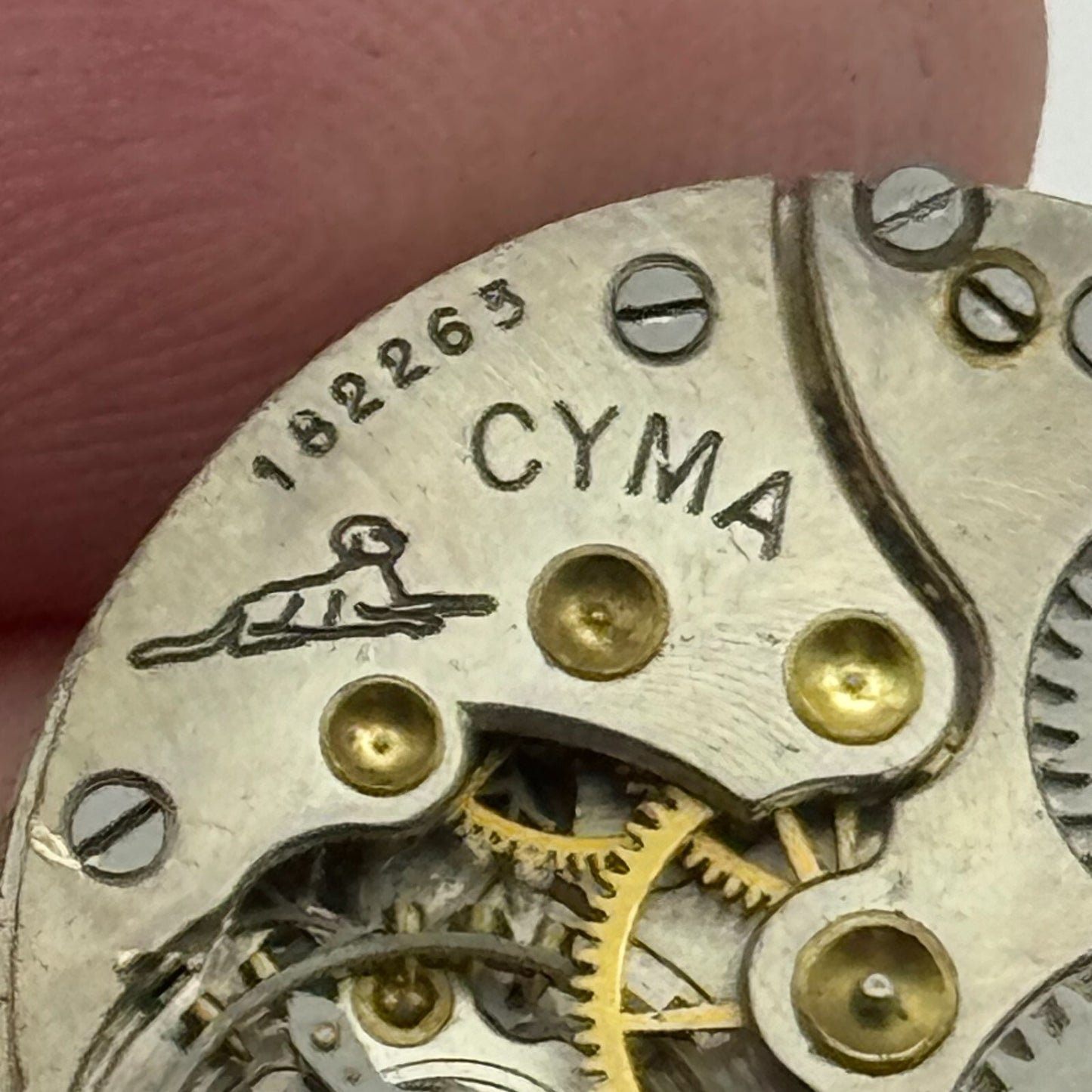 23.6mm Cyma Ref . 030 Sub Seconds Trench Watch Movement Vintage Swiss PARTS