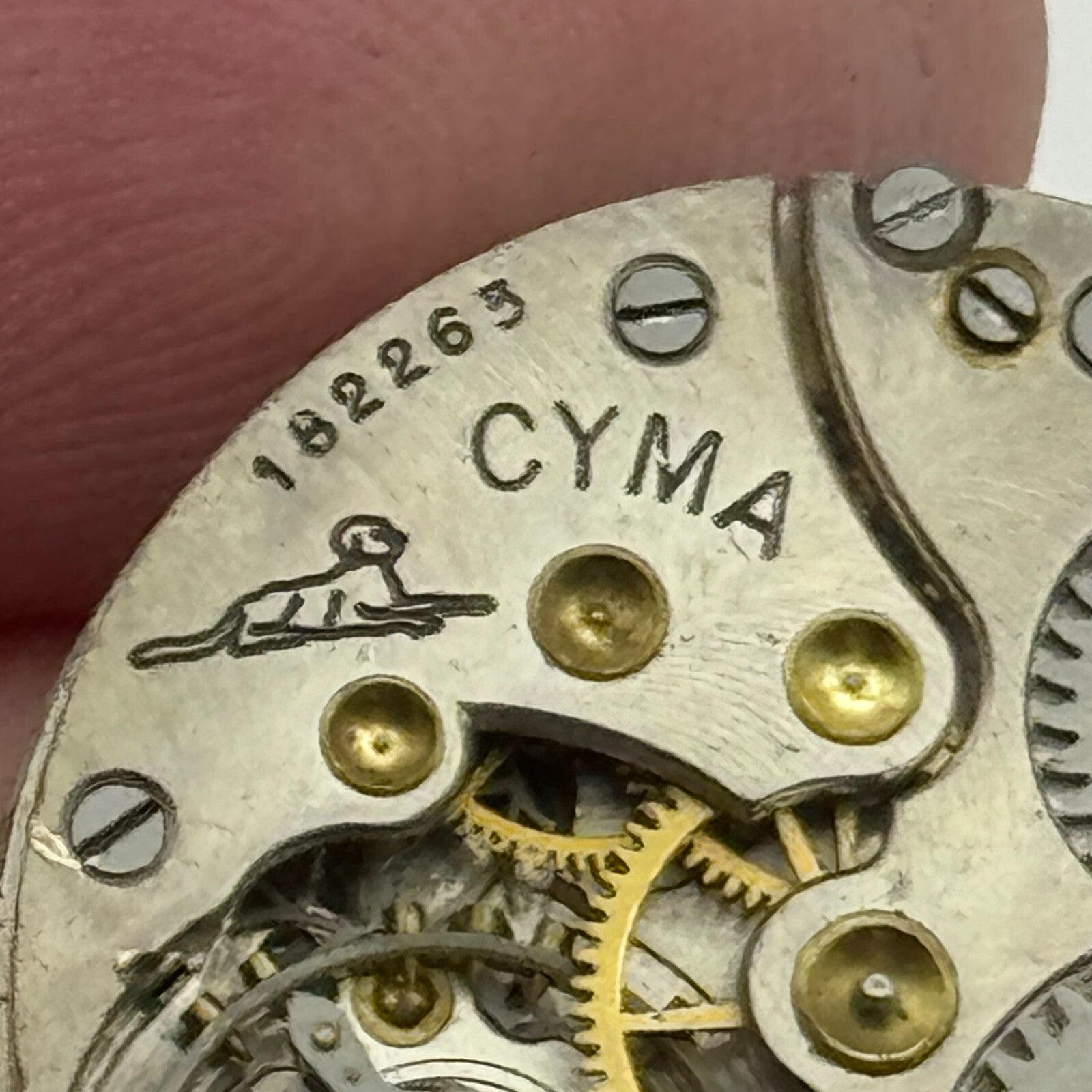 23.6mm Cyma Ref . 030 Sub Seconds Trench Watch Movement Vintage Swiss PARTS