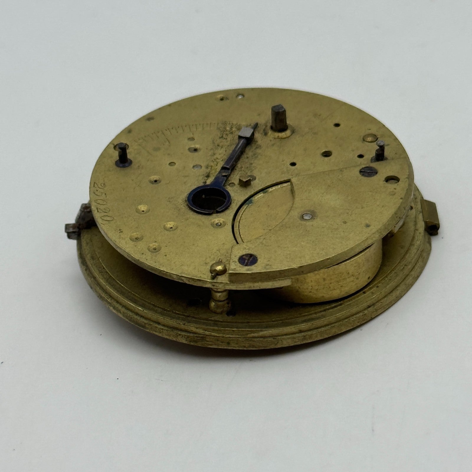 Fusee Pocket Watch Movement Antique English Key Wound Parts Repair Spares 46.7mm